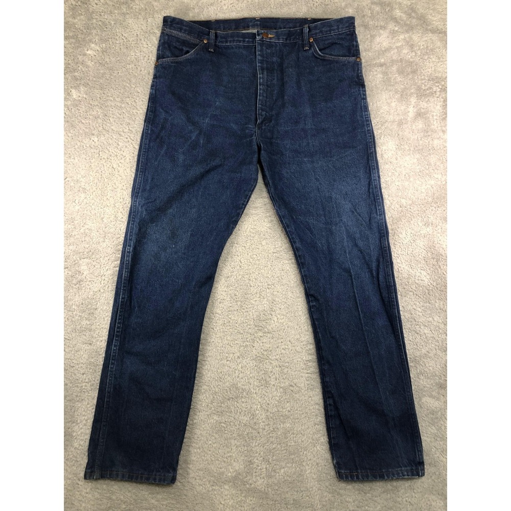 VTG Wrangler Jeans Mens 41x34 Blue Cowboy Cut 13MWZ Western Workwear Denim